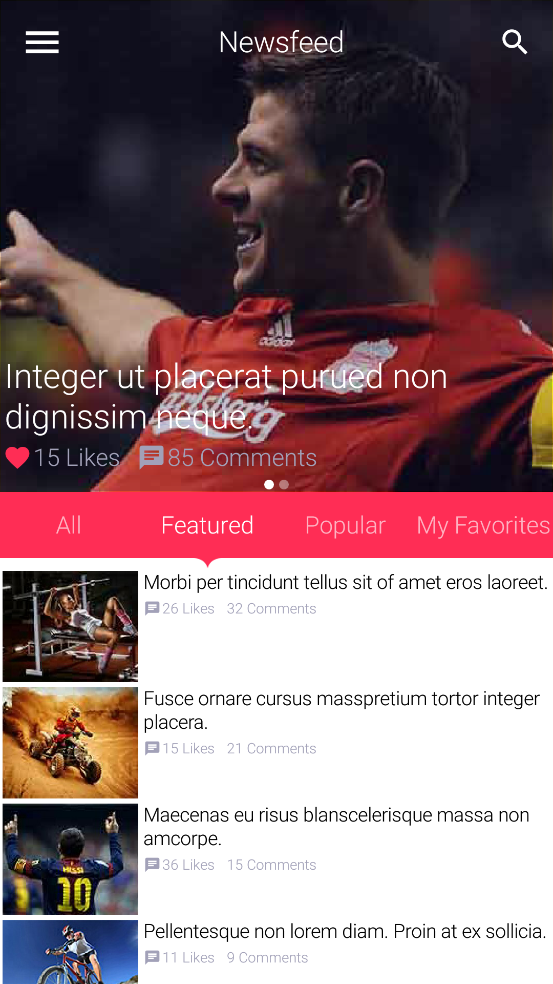 Clean Modern – Port of Psd Design to Cross Platform Native Mobile App